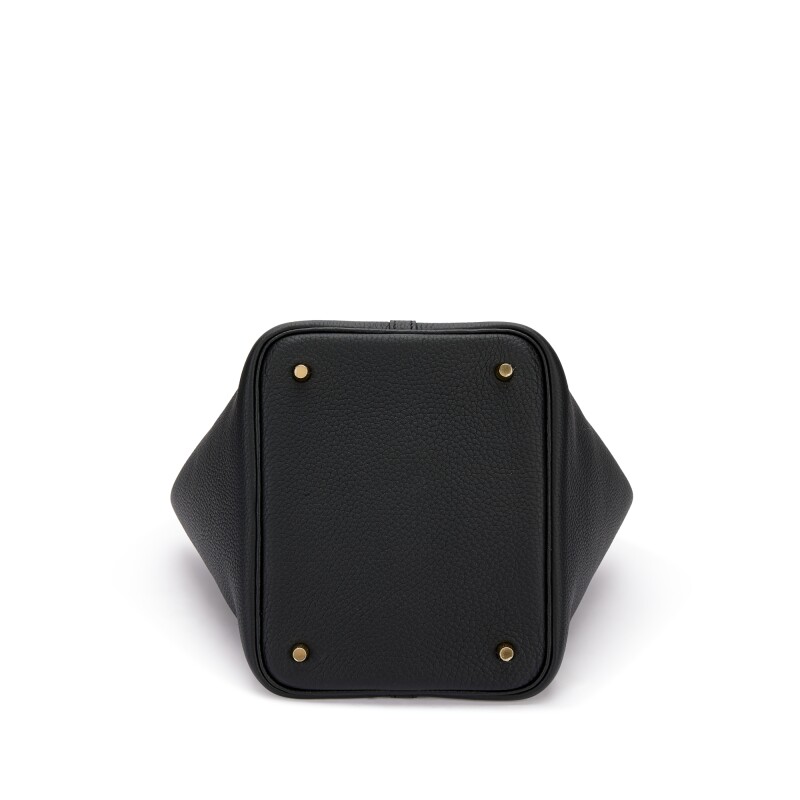 Hermès Black Clemence Picotin Lock 22 Gold Hardware - Image 5